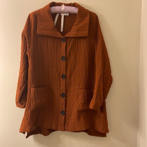 Habitat Tops - Size S, Habitat shirt/unlined jacket, rayon/nylon